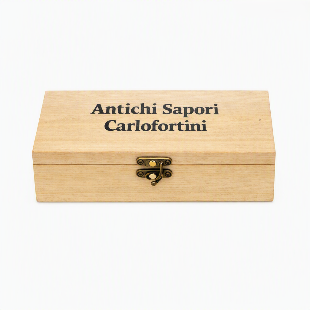 Antichi Sapori Carlofortini — Cofanetto inciso di Bottarga Artigianale