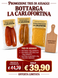 Tris von La Carlofortina Bottarga mit gratis Servierbrett
